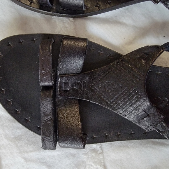 FREE PEOPLE OLIVEIRA WRAP Sandal Black ⚫️ Size 38/8 - Picture 2 of 8